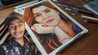 Kriti sanon color pencil drawing realistic 😍 |mimi Drawing |Sandeep Singh arts