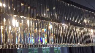 Custom Bespoke Rectangular Crystal Chandelier by First Class Lighting