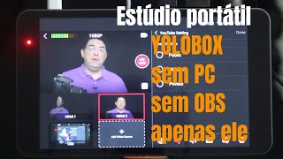 🎬 PODCAST em qualquer lugar com Yolobox, um estúdio 4 x1 portátil