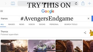 #AvengersEndgame Try this on Google