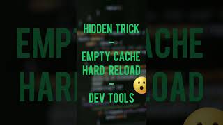 Do you know this trick? 🤩 Empty Cache & Hard Reload the Webpage. #css #html #javascript