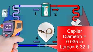1/6 HP Sistema de refrigeracion compresor de r404A: Consumo, Presiones, Capilar, Capacidad, Aceite