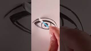 Dibujar un ojo semirealista con lápiz.  #dibujando #dibujar #arte #drawing