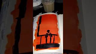 #beginnerpainting #godlovesyou #acrylicpainting #sketchbook #orangesky #shorts #barbie