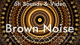 Deep Brown Noise for Study, Focus, Meditation and Unwinding (5 hrs with animation)