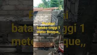 Pondasi batako lebih irit