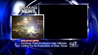 Explosion, injuries reported at fertilizer plant near Waco in West, Texas