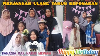 begini saja sudah bahagia sekali walaupun sederhana, happy birthday dek salsa