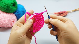 Wow ! Super Easy Crochet Knitting Motif Making | Kolay Tığ işi Motif Yapımı |