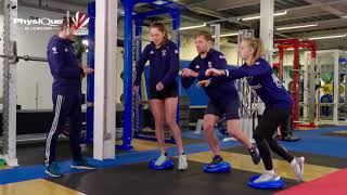 Physique Wobble Air Cushion Exercises | Ankle Strength & Rehab with GB Hockey