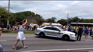 Buses Leaving Key Largo K-8 on the Last Day of School (2017)