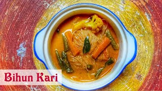 Masakan Sederhana Enak dan Lezat I Resep Bihun Kari I Vegetables Curry Noodle Soup Recipe