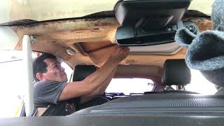 How to repair headliner,fiber optic car headliner