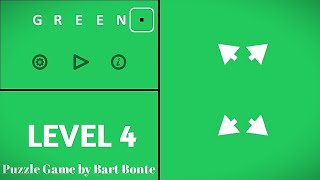 Green LEVEL 4 - Puzzle Game by Bart Bonte