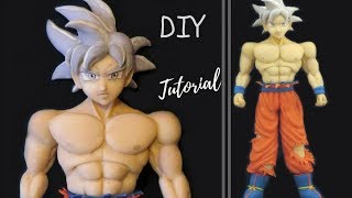 GOKU MASTERED ULTRA INSTINCT TUTORIAL POLYMER CLAY COLD PORCELAIN MIGATTE NO GOKUI DOMINADO