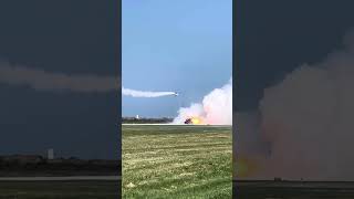 Tom “Lark” Larkin’s Minijet races jet truck @ 2023 Cleveland National Airshow