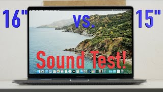 MacBook Pro 16" vs 15" Sound-Vergleich/comparison german