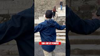 Tim ruins the ruins at the #pompeii  stadium