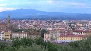 Florence city and Duomo from Piazzale Michelangelo, Italy