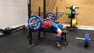 1/22/18 Bench 1ct Pause 225x4 @8.5 ws 4/5