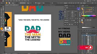 Father's Day Quote Tshirt Design | @DesignScenes