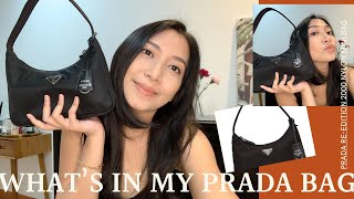 WHAT'S IN MY PRADA RE-EDITION 2000 BAG