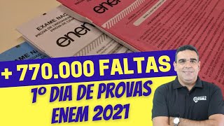 FALTAS NO PRIMEIRO DIA DO ENEM 2021!!!! SÃO MAIS DE 770.000 FALTOSOS!!! VEJA OS NÚMEROS POR ESTADO