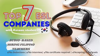 AUDIO-BASED KOREAN ESL COMPANIES | HIRING FILIPINO ESL TEACHERS | Liezel Oh