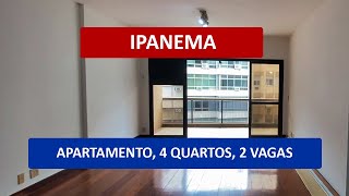 AP1624, Ipanema, lindo apartamento, sala, 4 quartos (2 suítes), 2 vagas.