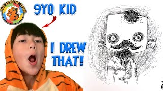 9yo Autistic Savant Draws - Dr. Kenneth Agny | Mr. Eyes | Gideon's