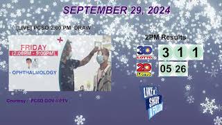 [LIVE] PCSO 2:00 PM DRAW - SEPTEMBER 29, 2024 LOTTO RESULTS