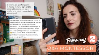 Q&A Educazione gentile e Montessori | Febbraio Parte II (scuola, tatami, SIDS, tv, piccole libertà)