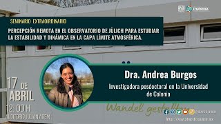 Percepción remota en el Observatorio de Jülich para estudiar la estabilidad y dinámica