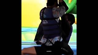 the way jk grabbed taehyung's back before falling into the water ~🤭🤭🤭🤭 #kook #jungkook #bts #jk