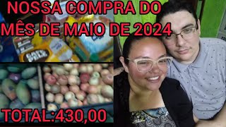 NOSSA COMPRA DO MÊS DE MAIO+MEDITAÇÃO.