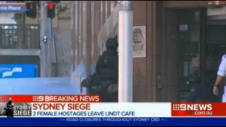 2 additional hostages leave Sydney Cafe both women