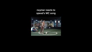 Neymar reacts to "World Cup" by Ishowspeed😲⚽️#shorts #neymar #ishowspeed #worldcupsong