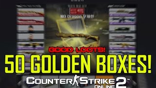 Opening 50 GOLDEN Boxes! (Counter-Strike Online 2)