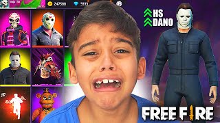 GASTEI TODO SALÁRIO DO MEU IRMÃOZINHO COMPRANDO AS SKINS DE HALLOWEEN NO FREE FIRE!