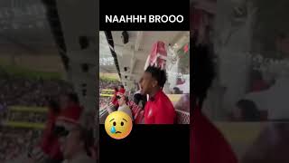 Speed reacting to Moroccos goal vs Portugal  🤣⚽🤬 #shorts #ishowspeed #portugal