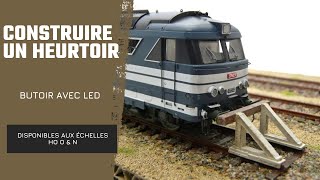 Construire un heurtoir pour des rails échelles N 1/160, HO 1/87 et O 1/43. #modélismeferroviaire