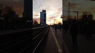 Осенний закат #sunset #video #travel #weg #autumn #oktober #поезд #маршал #осень #закат