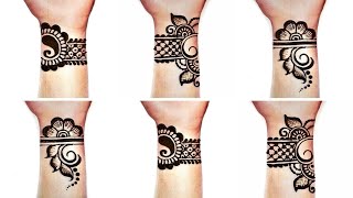 Latest bracelet mehndi designs for front hand| Simple mehandi designs| New jewellery mehndi designs|