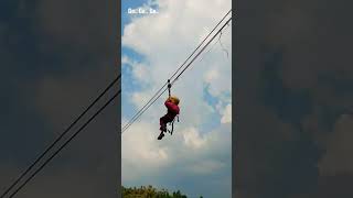 Kids Flying fox @ D'dieuland #youtubeshorts #kidsplaying #flyingfox #d'dieuland #bandung