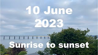 Sunrise to sunset on 10 June 2023 | 4K | Timelapse