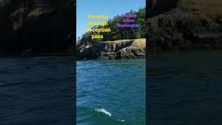 Passing through Deception Pass , on our Morgan 45 sailboat.. in Whidbey island Washington  #shorts