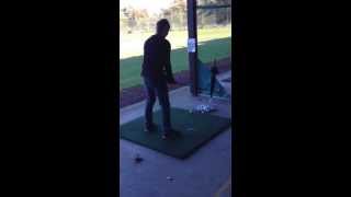 Professional Golfer shows his stuff