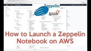 AWS Zeppelin Notebook on Spark Cluster