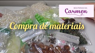 Comprinhas de materiais para fazer bijuterias na Loja da Carmen @acs27567