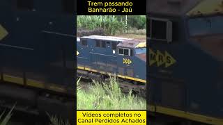 TREM PASSANDO NA ANTIGA BANHARÃO EM JAÚ #ruinas#ferrovia @perdidosachados